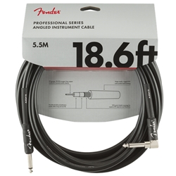 Fender Professional Instrument Cable (Straight - Right Angle), 18.6'