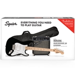 Squier Sonic Stratocaster Guitar Beinner's Pack, Black