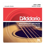 D'Addario EJ17 Phosphor Bronze Acoustic Guitar Strings Medium