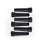 Taylor Bridge Pins, Black Plastic, 6 Pack