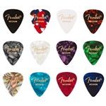 Fender 351 Shape, Celluloid Medley, Medium, 12 Pack