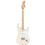 Squier Affinity Series Stratocaster, Maple Fingerboard, White Pickguard, Olympic White