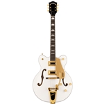 Gretsch G5422TG Electromatic Classic Hollow Body Double-Cut with Bigsby and Gold Hardware, Snowcrest White