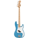 Squier Sonic Precision Bass Guitar, Maple Fingerboard, White Pickguard, California Blue