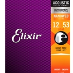 Elixir 11052 Acoustic 80/20 Bronze Nanoweb, Light