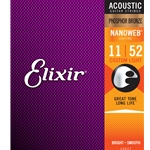 16027 Elixir Acoustic Phosphor Bronze Nanoweb Custom Light