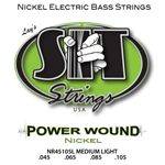 SIT NR45105L Power Wound Nickel Bass Guitar Strings, Med Light
