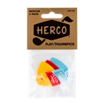 Herco Flat Thumb Picks, Med, 3 Pack