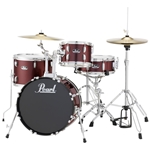 Pearl Roadshow 4pc Drum Kit , Red Wine