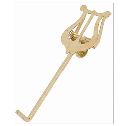 APM Trumpet Lyre, Bent Stem, Brass