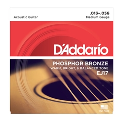 D'Addario EJ17 Phosphor Bronze Acoustic Guitar Strings Medium