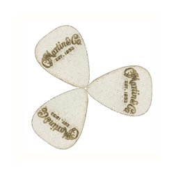 Martin Ukulele Picks, White, 2.5mm, 4 Pack