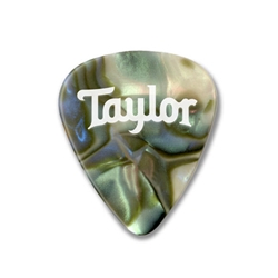 Taylor Celluloid 351 Picks, Abalone, 1.21mm, 12 pack