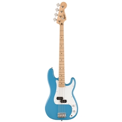 Squier Sonic Precision Bass Guitar, Maple Fingerboard, White Pickguard, California Blue