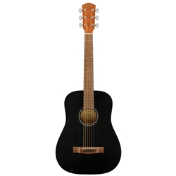 Fender FA-15 3/4 Scale Steel with Gig Bag, Walnut Fingerboard, Black