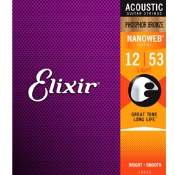 16052 Elixir Acoustic Phosphor Bronze Nanoweb Light