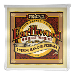 Ernie Ball Earthwood 80/20 Bronze Bluegrass 5 String Banjo Strings