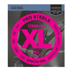 D'Addario EPS170-5SL ProSteels Bass Guitar Strings