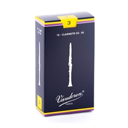 Vandoren Traditional Bb Clarinet Reeds #3, Box of 10