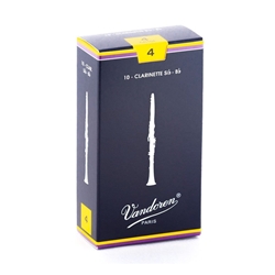 Vandoren CR104 Traditional Bb Clarinet Reeds 4, Box of 10