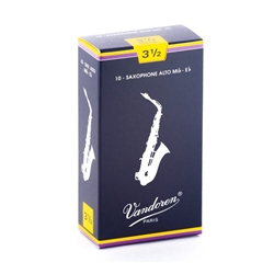 Vandoren Traditional Alto Saxophone Reeds #3.5, Box of 10