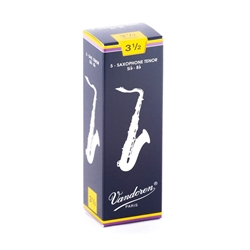 Vandoren Traditional Tenor Saxophone Reeds #3.5, Box of 5