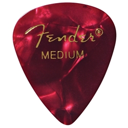 Fender 351 Premium Picks, Medium, Red Moto, 12 Pack