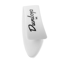 Dunlop White Thumb Picks, Med, 4 Pack
