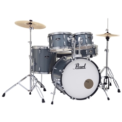 Pearl Roadshow RS505C/C706 Drum Set, Charcoal Metallic