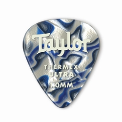 Taylor Thermex 351 Picks, Blue Swirl, 1.0mm, 6 pk
