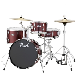 Pearl Roadshow 4pc Drum Kit , Red Wine